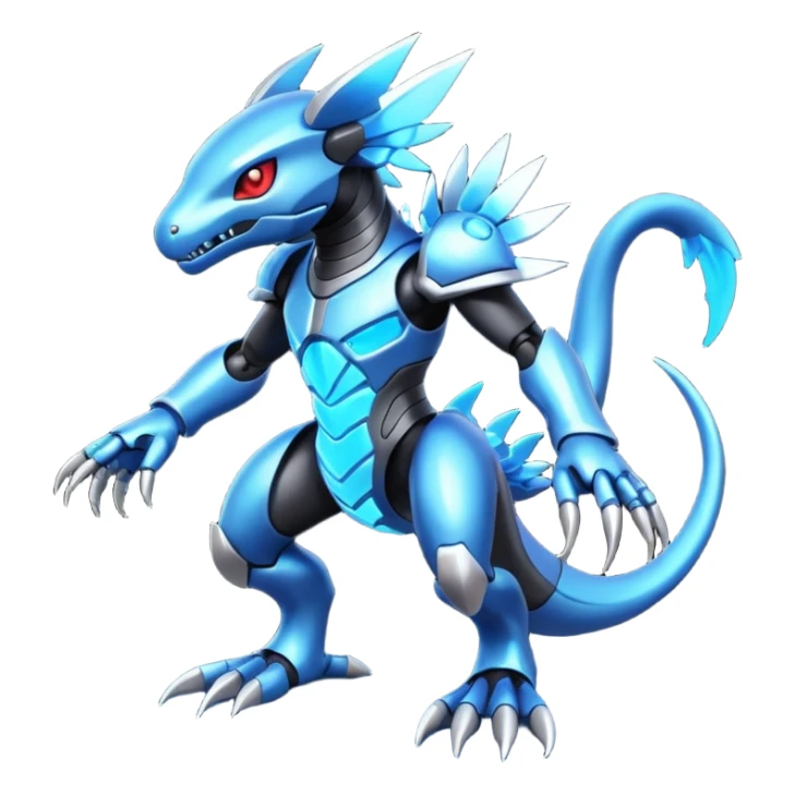 Modern Cyber Lombax-Fakémon-creature, full body sticker