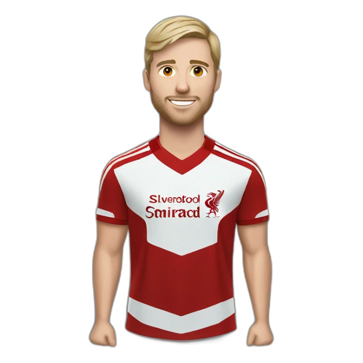 Liverpool footballplayer white man sticker