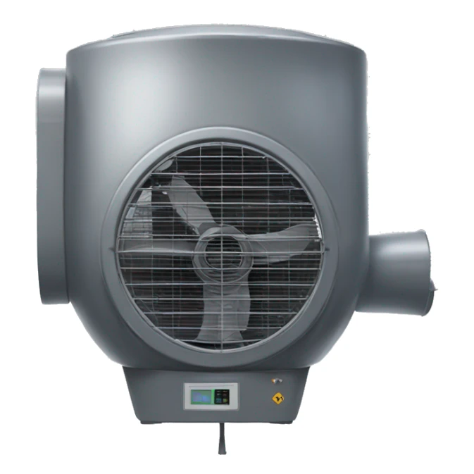 Direct air capture fan with d sticker