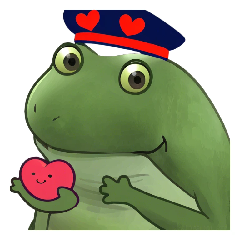 Heart eyes with eggplant sticker