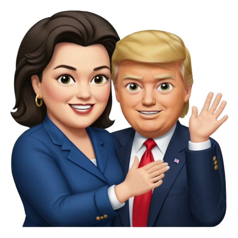 trump slapping Rosie o’donnell  sticker