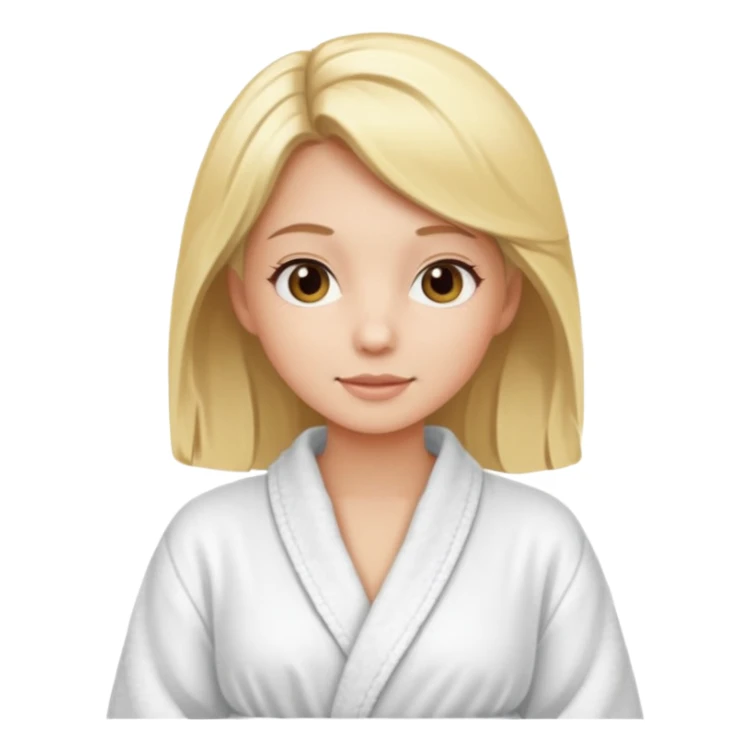 spa girl blonde hair sticker
