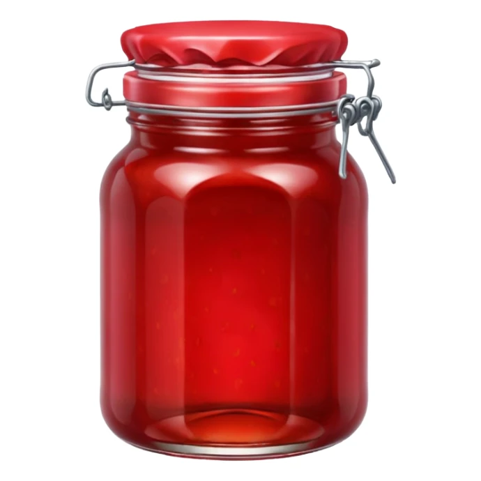 jar of strawberry jam sticker
