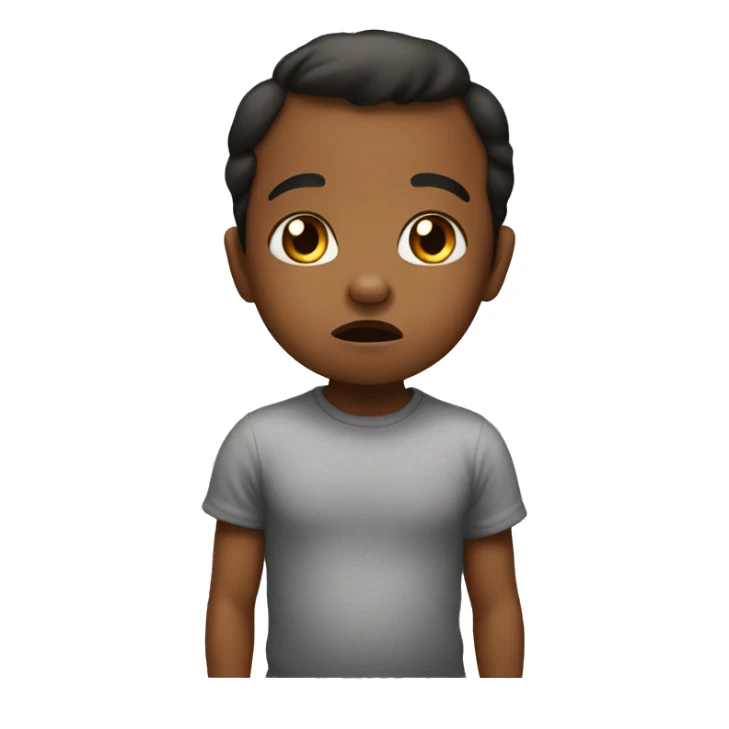 the baby is afraid of people sticker