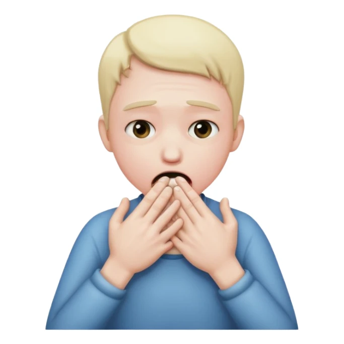 An person choking them self whit their own hands  sticker