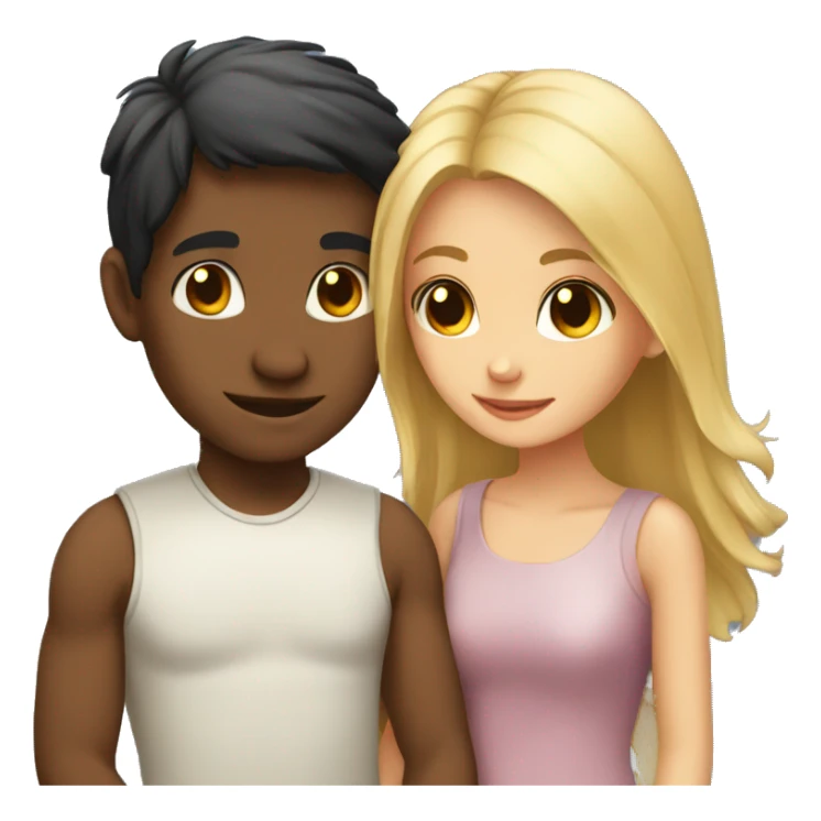 girl and boy in love sticker