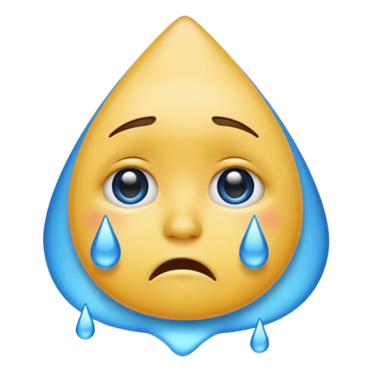 Üzgün gözleri dolan emoji sticker