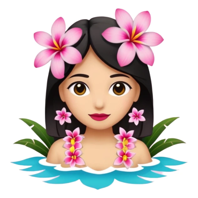 Hawaiana flores rosadas  sticker
