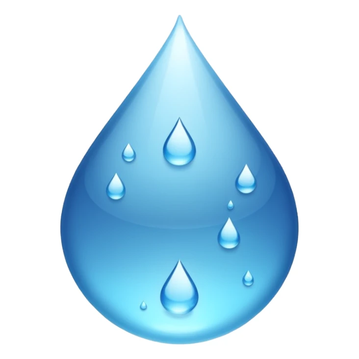 water droplet symbol sticker