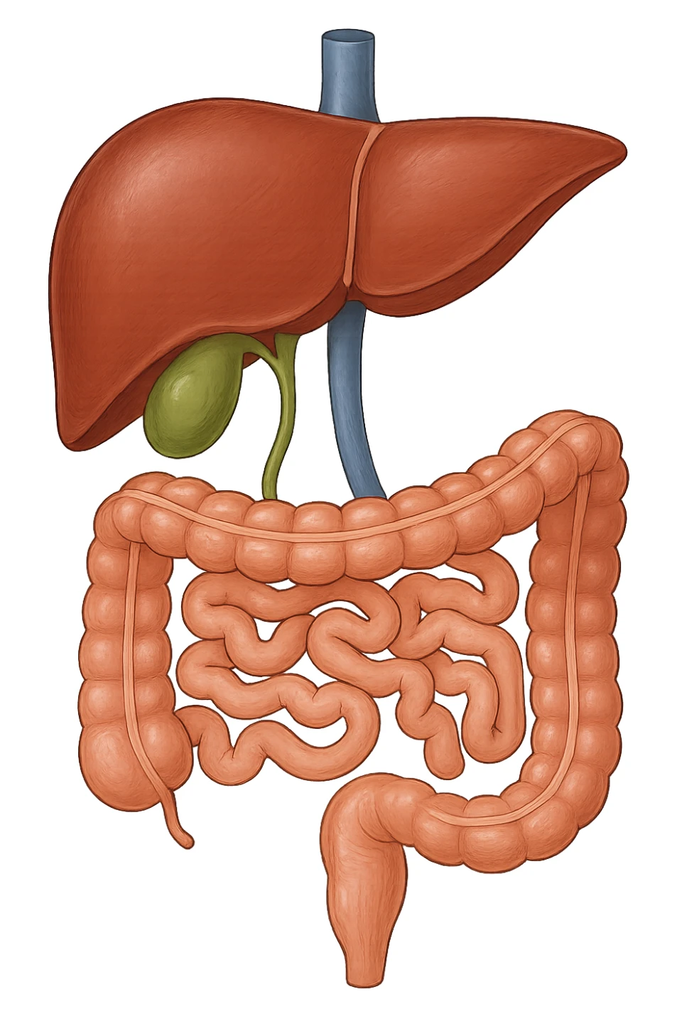 Connessione, fegato , intestino e cistifellea sticker