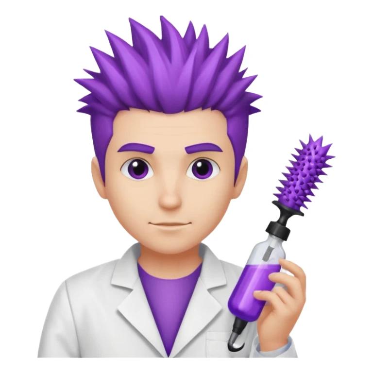 purple mutant hairdresser sticker