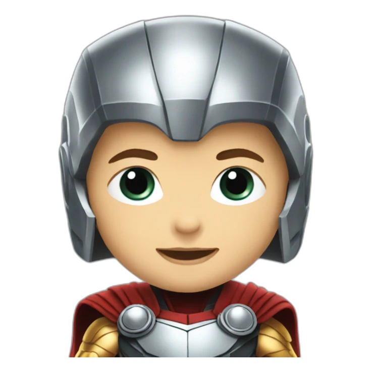 thor baby in iron man outfit sticker