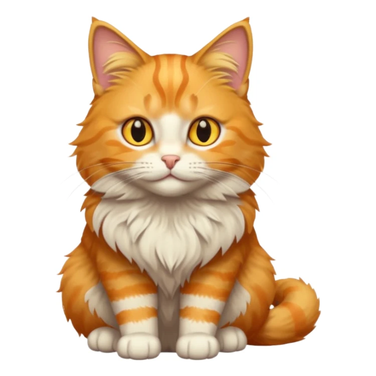 orange tabby cat: yellow eyes sticker