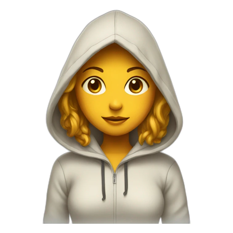 honey and girl in hoodie sticker