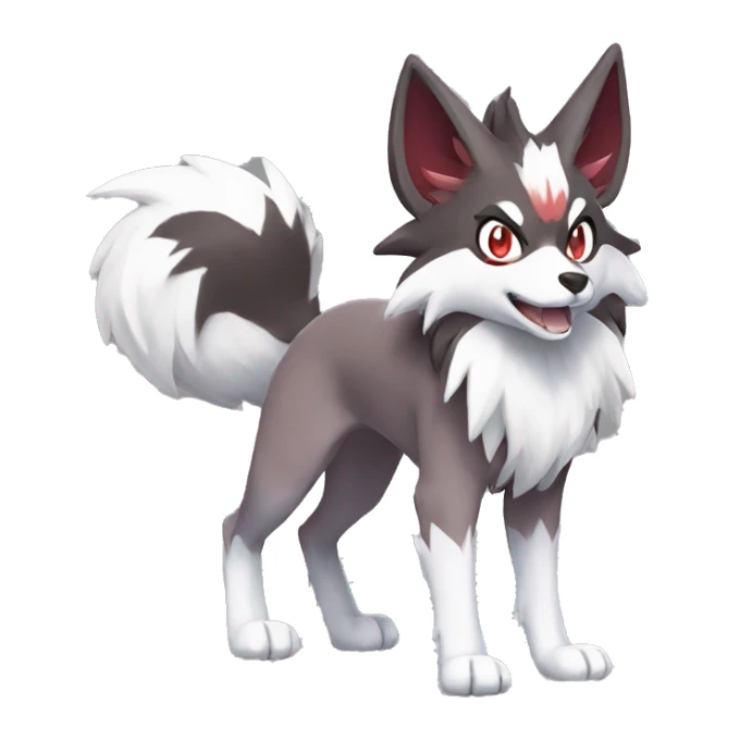 Lycanroc-Mightyena-Zorua full body sticker