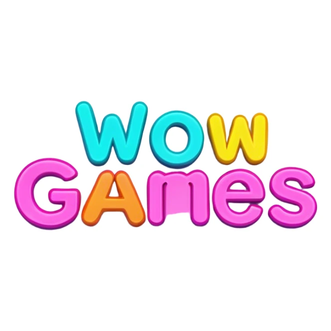 The word Games in neon colors sticker