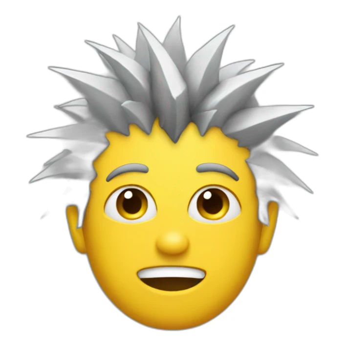 boat with spiky hair sticker