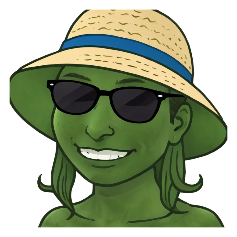 Woman in the beach sticker