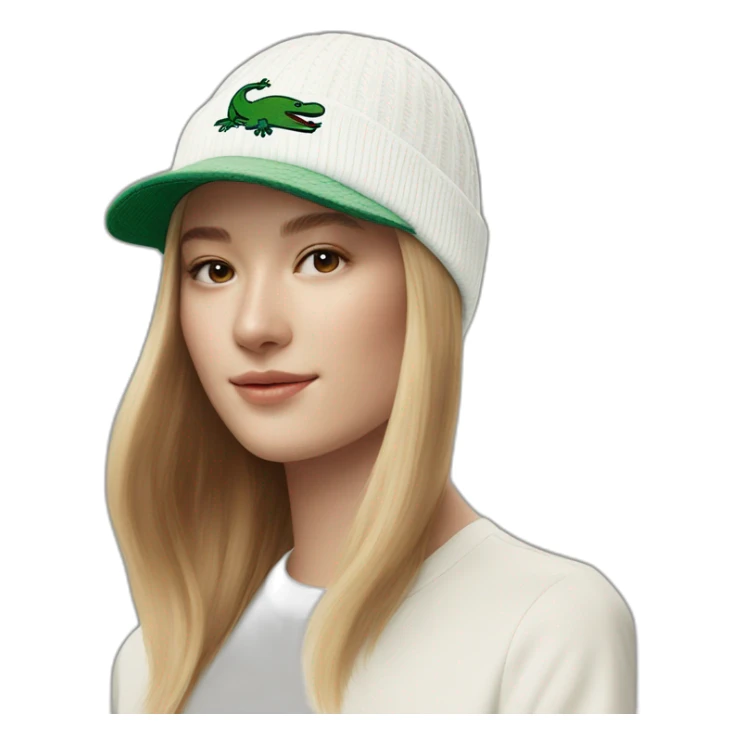 Friends lacoste beanie with lacoste sticker