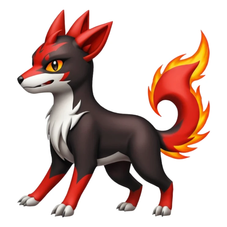 Litten-Houndoom-Zangoose-fusion sticker