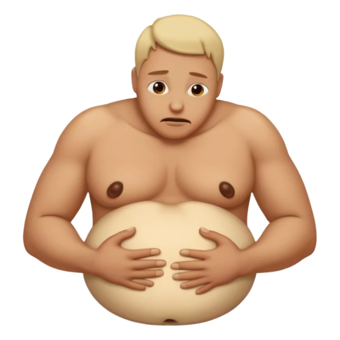 stomac hungry sticker