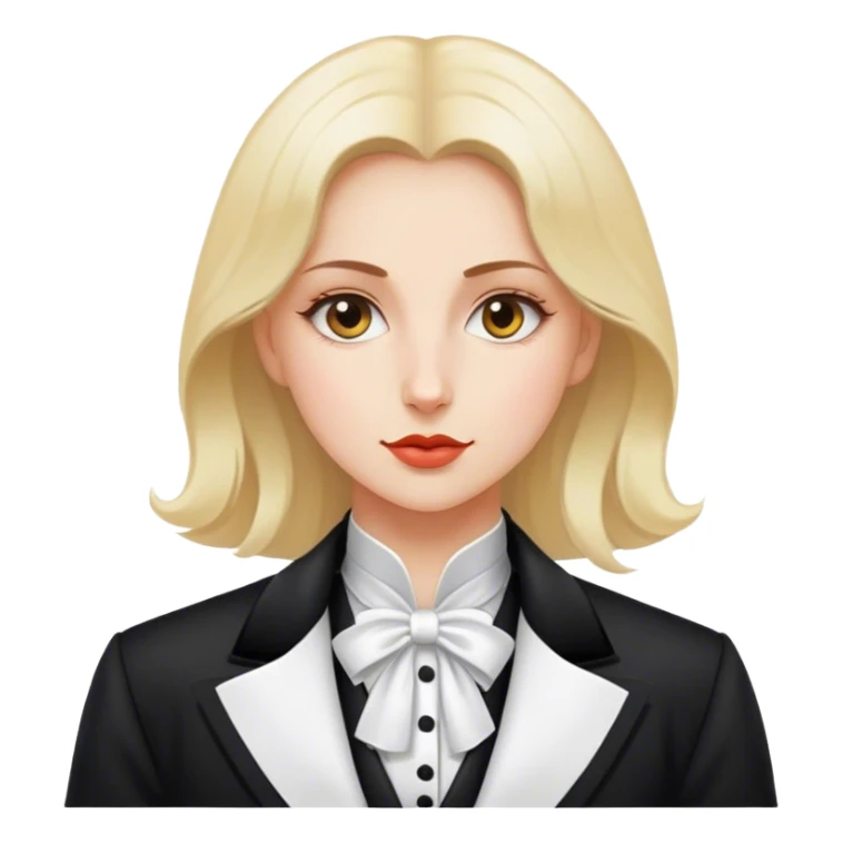 woman polish tailcoat politician sticker