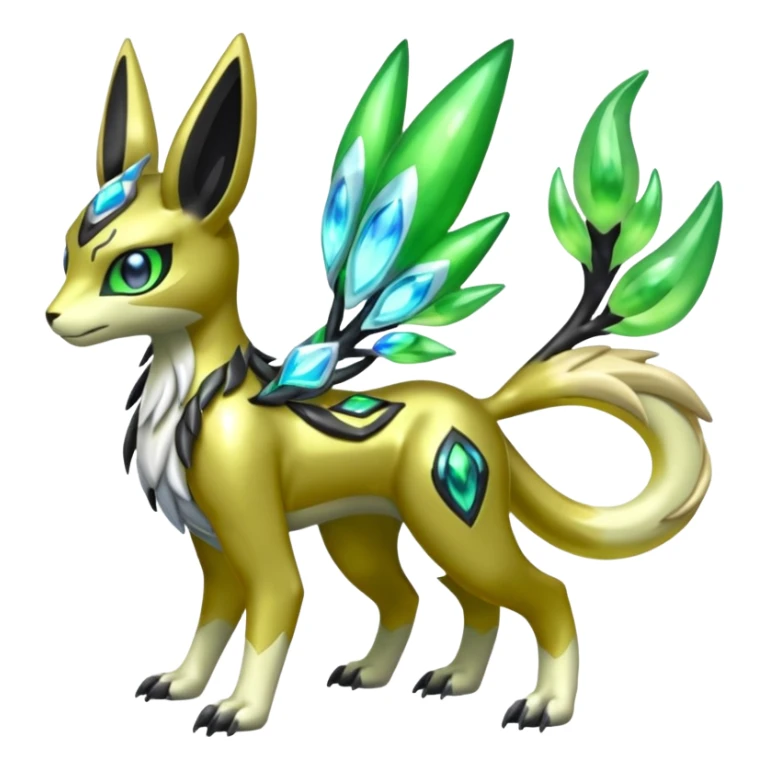  Exotic Meloetta-Zygarde-Renamon-Protogen-Palkia-hybrid-fusion-Fakémon-creature, full body sticker