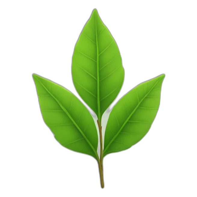 5 branch leaf sticker