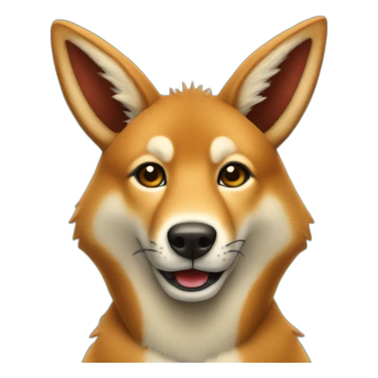 A dingo dressed as Rudolph the red-nosed reindeer sticker