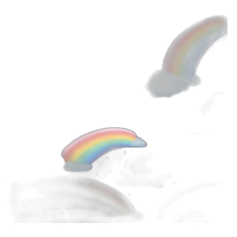 Aesthetic rainbow and star and sky sticker