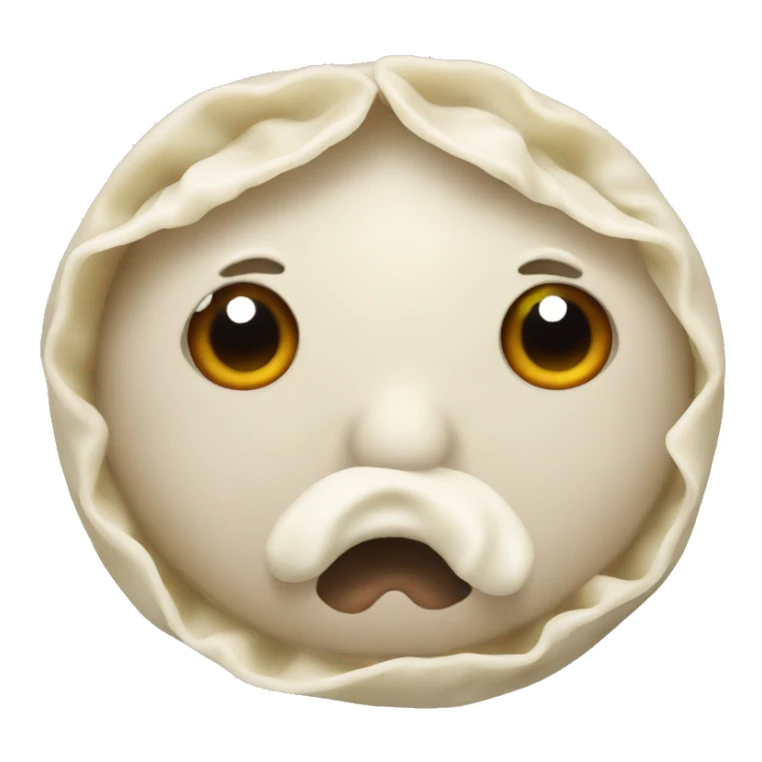 dumplings with eyes and mouth sticker