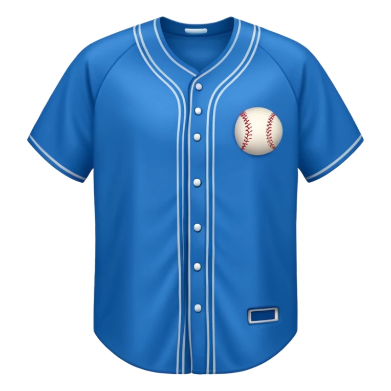 franela de beisbol color azul sin logo  sticker