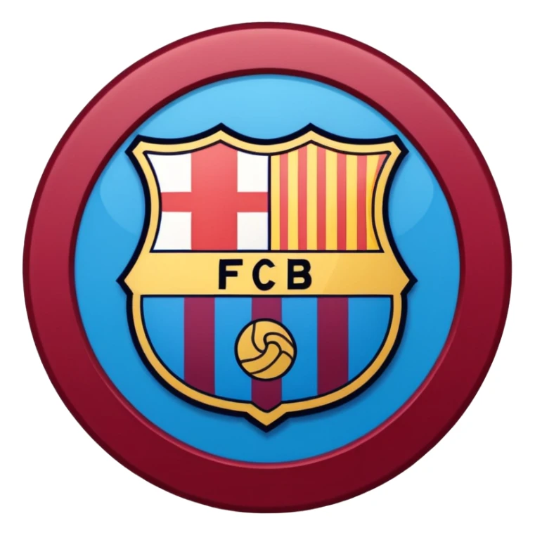 Barcelona club logo sticker