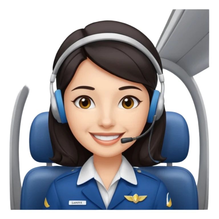 andini fährt mit dem Flugzeug sticker