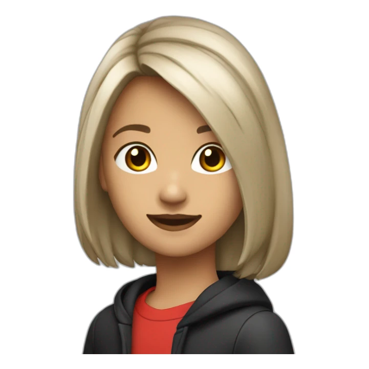 Adolescent brun de 14ans sur une beta rr rouge et noir sticker