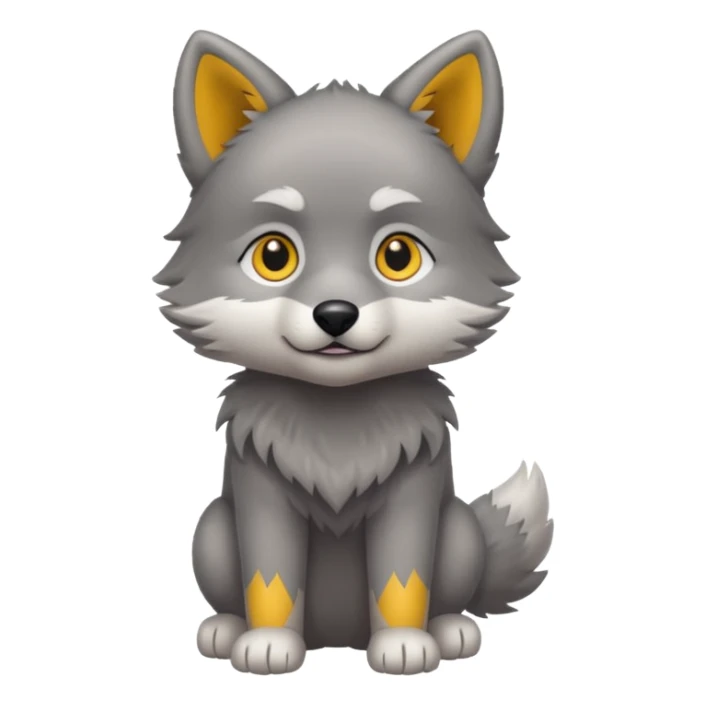 a full body of baby wolf 



















 sticker
