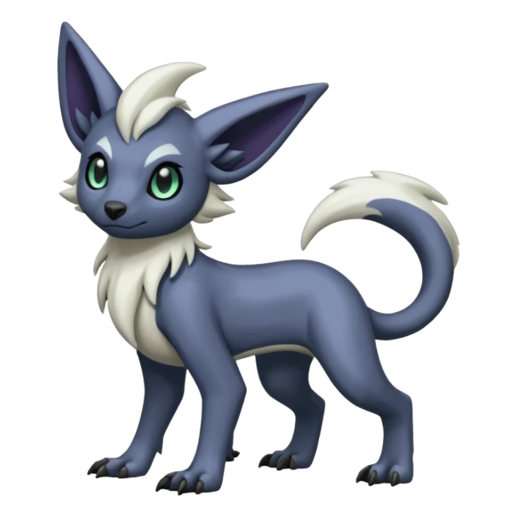 Eldritch Spooky Scary Linoone-Absol-Trico-Hybrid (Full body) sticker