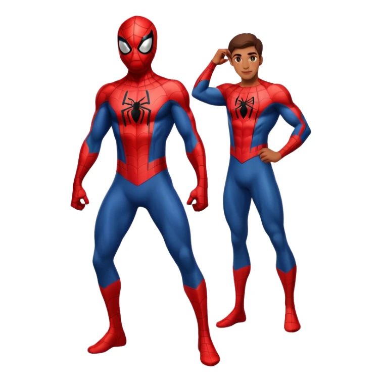 person as spiderman full body sticker
