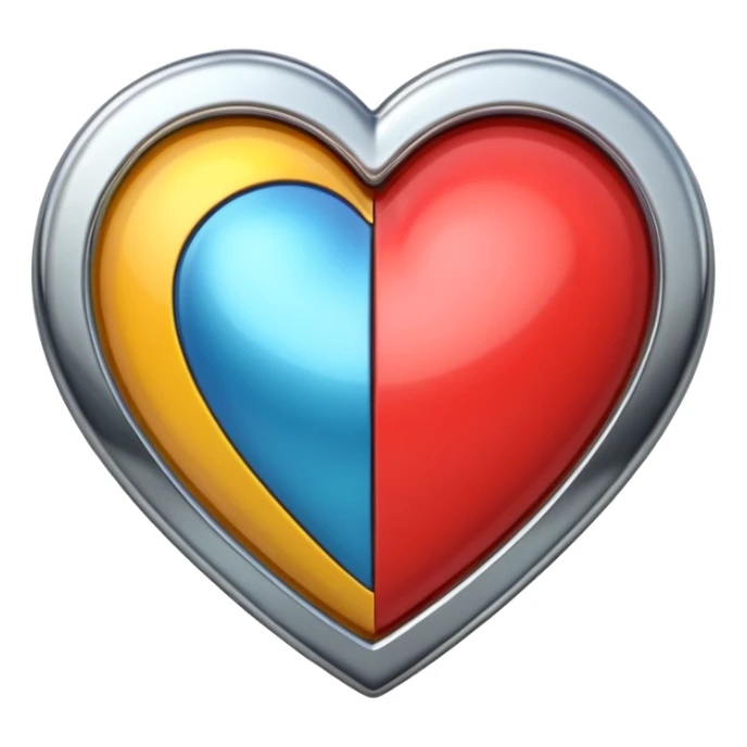 A heart that doesn’t look like a heart  sticker