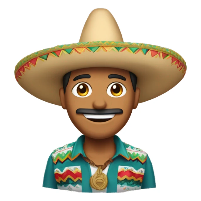 A Mexican in a Sombrero saying "ayyyyy cool beanssss" sticker