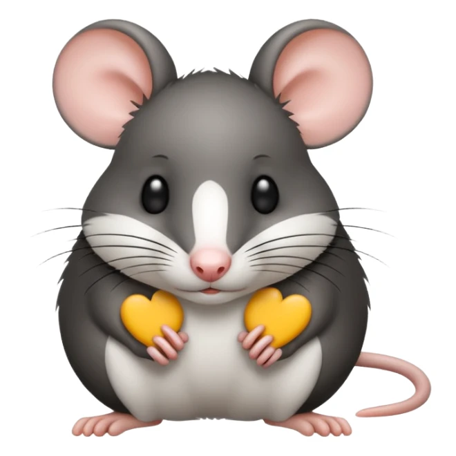 Rata Blanca y negra sticker