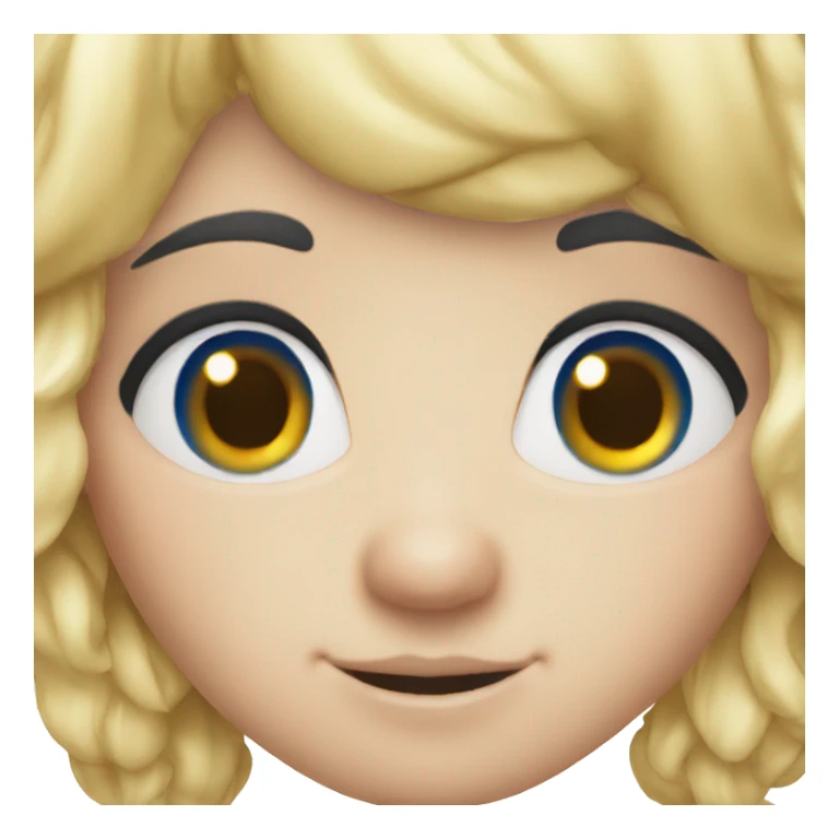 Gnome with blue eyes blonde hair sticker