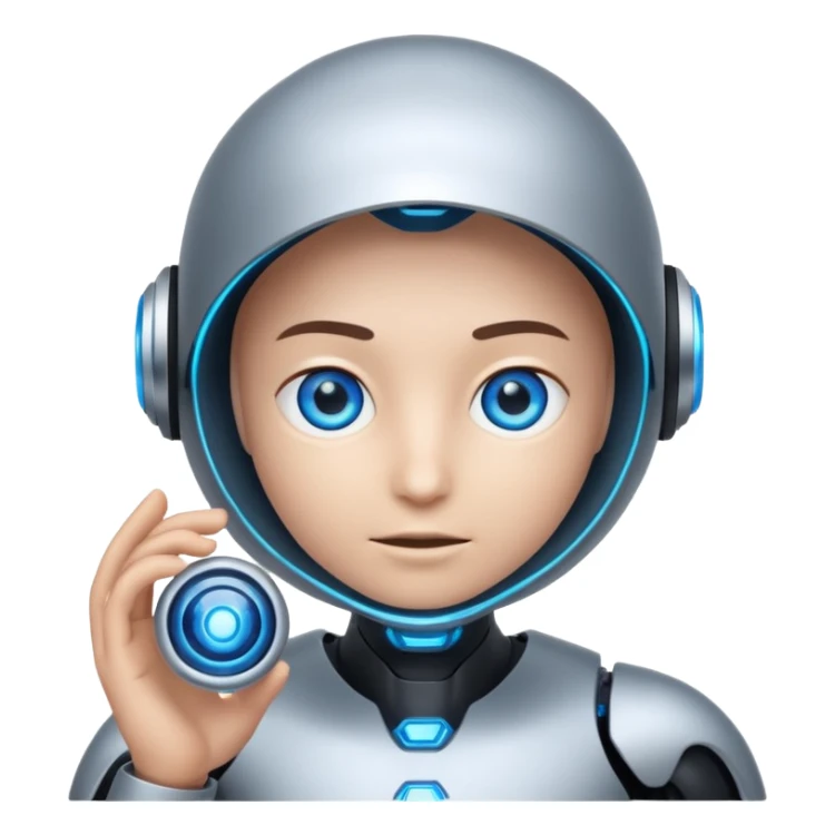 Create for me an image or emoji when an AI comes & changes the world of search engines. sticker
