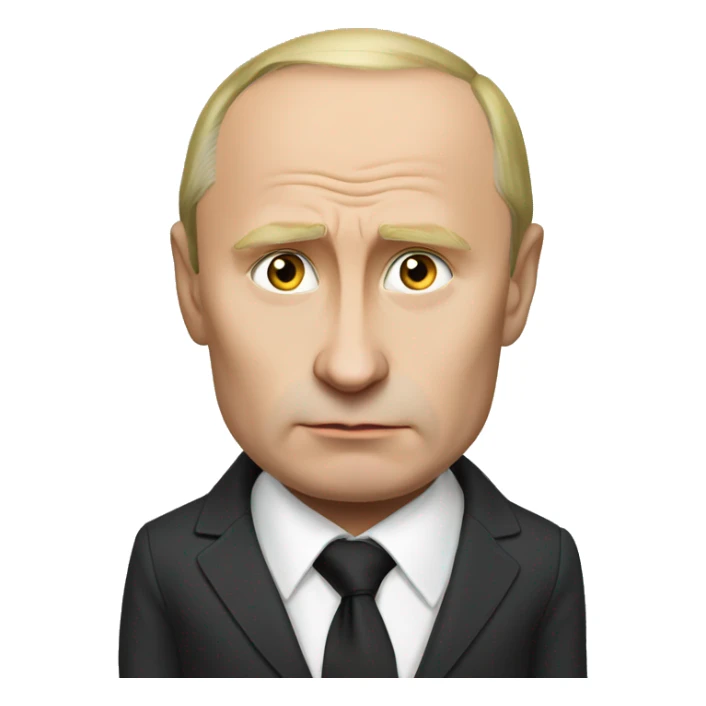 Putin Showing a Gesture of Silence sticker