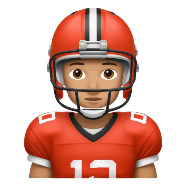 A person who plays football sticker