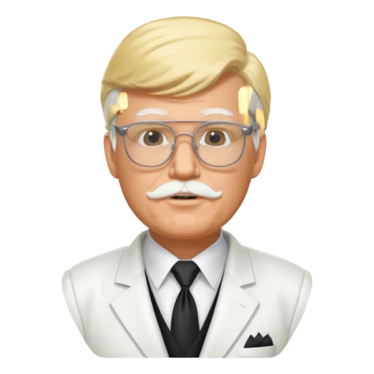 Donald trump as Colonel Sanders ￼ sticker