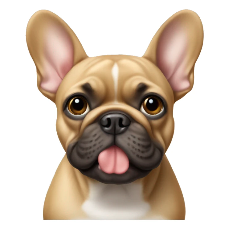A tan French Bulldog sticker