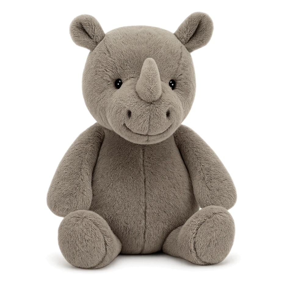 baby rhino jellycat stuffed plush sticker