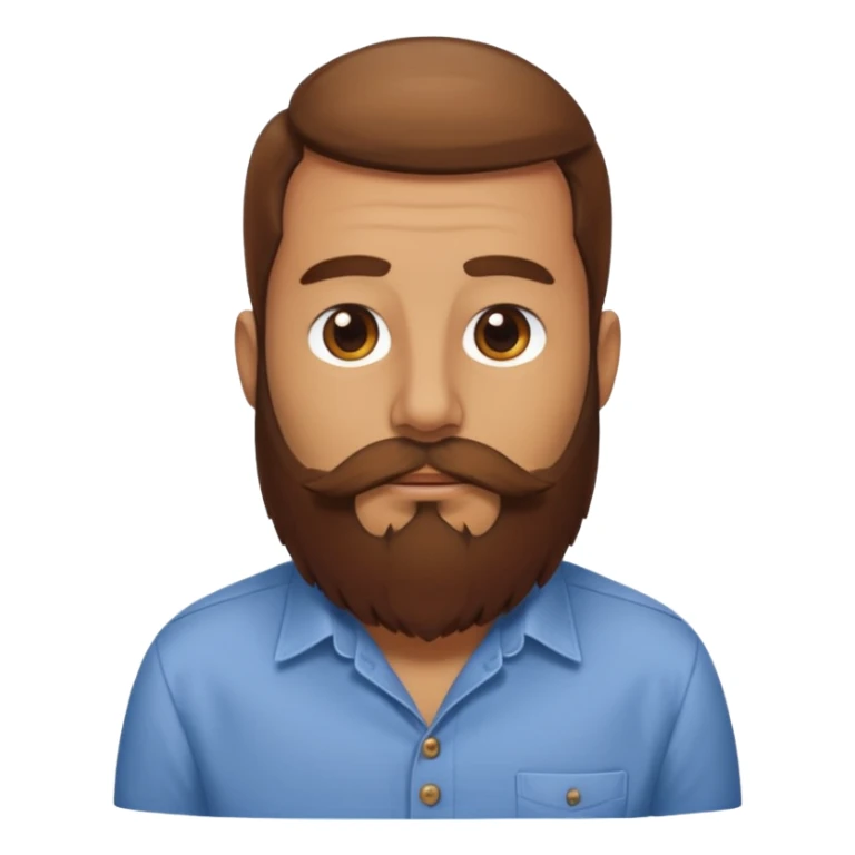 bearded bird with shirt sticker