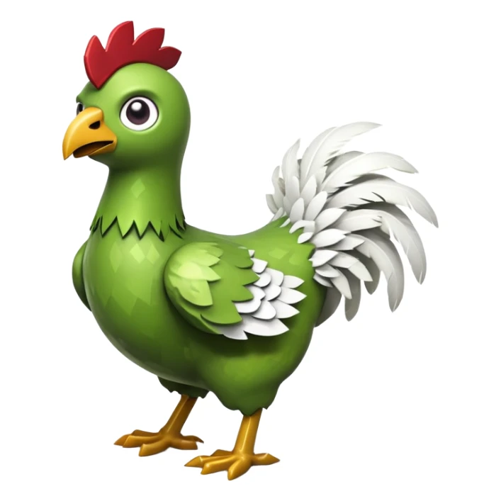 baby Minecraft zombie riding a Minecraft chicken sticker